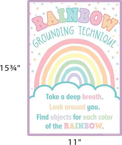 Vista 7 de Teacher Created Resources Pastel Pop Calming Strategies Paquete de póster educativo (TCR8439)