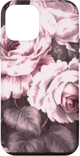 Vista 16 de iPhone 16 Vintage Classic Rose Flower Pattern in Pink Case