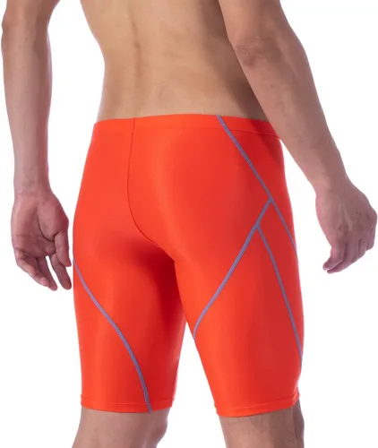 Vista 3 de MY KILOMETRE Traje de baño Jammer sólido de natación Jammers Endurance Long Racing Training Traje de baño