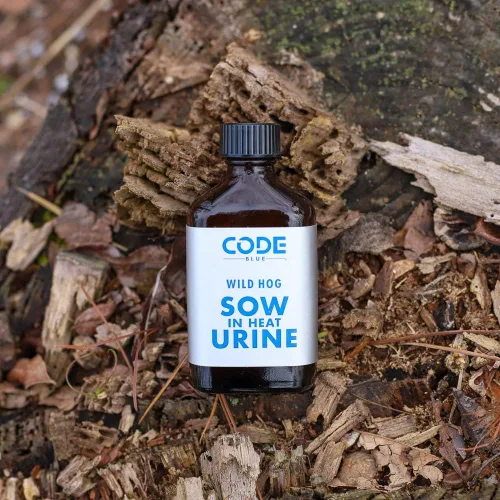 Vista 3 de Code Blue Siembre en calor orina de cerdo, 2 oz.