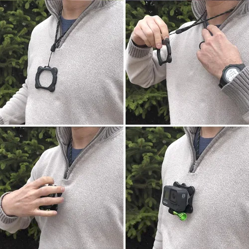 Vista 5 de SNAP Mounts Soporte de pecho para cámara de acción magnética para GoPro y DJI Osmo Action