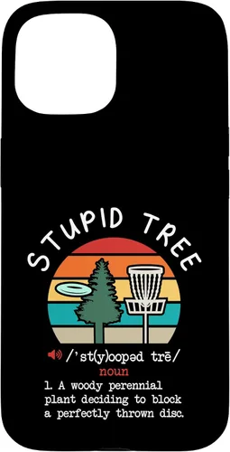 Vista 6 de Disc Golf Stupid Tree Funny Disc Golfing Lover Player Gift Case for iPhone 17