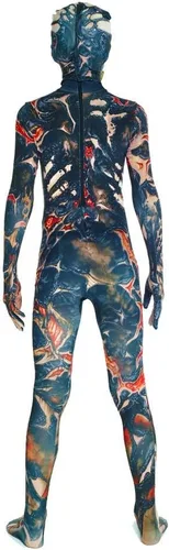 Vista 5 de Morphsuits Disfraces de zombi quemado para niños, disfraz de zombi espeluznante, disfraz de zombi muerto para niños