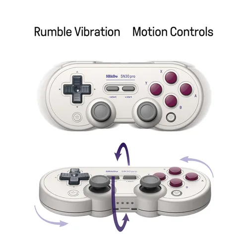 Vista 4 de 8Bitdo Sn30 Pro Wireless Bluetooth Controller Retro Gamepad for Switch, PC Windows, Steam Deck, Android, Raspberry PI, iPhone, iPad, macOS and Apple