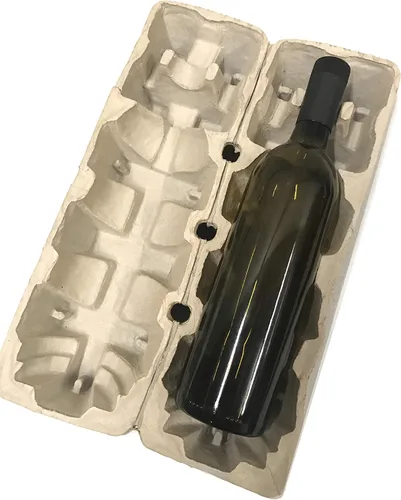 Vista 2 de nicebottles Caja de envío de vino, individual - Paquete de 3