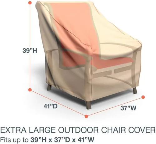 Vista 2 de StormBlock™ Funda para silla de patio, extra grande, color bronceado, P1W04TNNW2