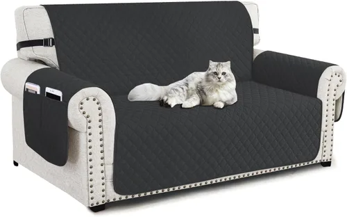 Vista 14 de XINEAGE Funda para Sillón Reclinable Resistente al Agua, Fundas Antideslizantes para Silla Reclinable con Bolsillos, Fundas Acolchadas Gruesas