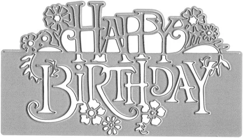 Vista 8 de Troqueles de corte para tarta de cumpleaños para hacer tarjetas y decoraciones de álbumes de fotos, palabras de bendición de feliz cumpleaños