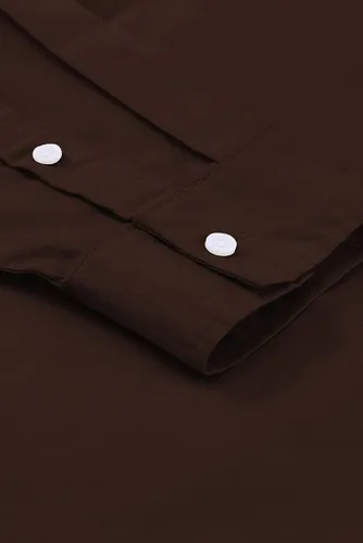Vista 7 de JMIERR Camisa de vestir de manga larga con botones y lino de algodón para hombre