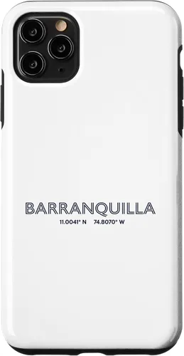 Vista 13 de Colombia City Coordinates - Barranquilla Case for iPhone 16