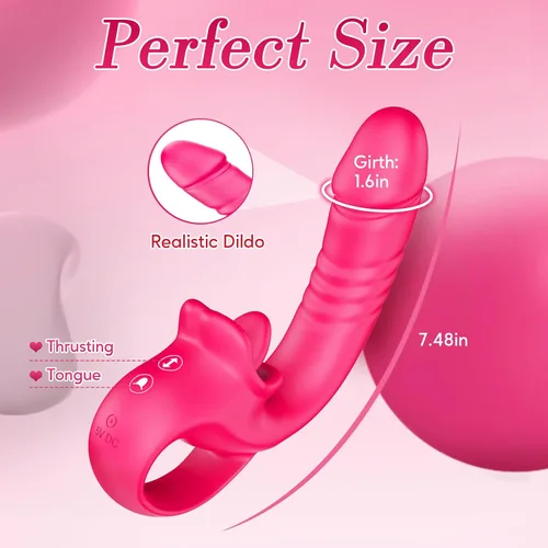 Vista 4 de Vibrador Consolador de Empuje Juguetes Sexuales para Mujeres, Consoladores Juguetes para Adultos Vibrador de Punto G y Estimulación Clitoral con 10
