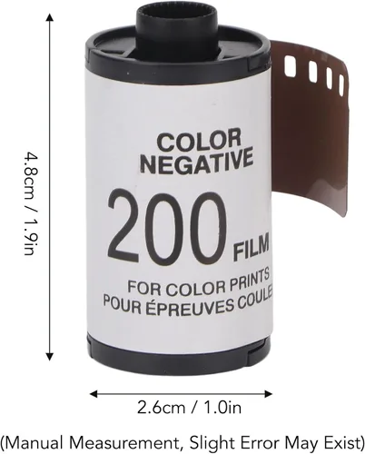 Vista 6 de Película de rollo de película de 1.378 in 1.378 in, 8 hojas de película de color de cámara 1.378 in ISO200 alta definición amplia exposición alto