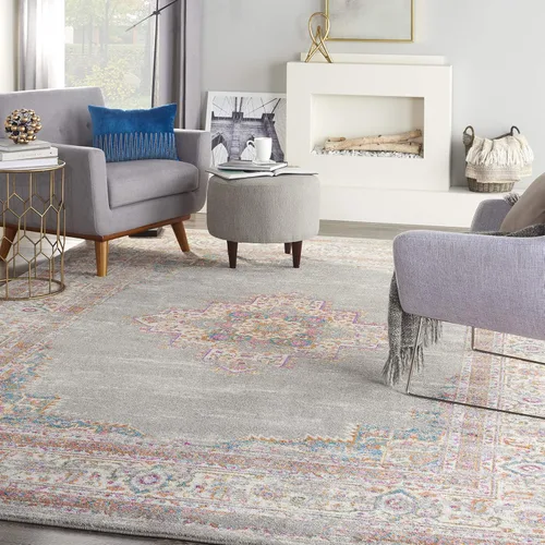 Vista 16 de Nourison Passion Alfombra marfil/negro, de 2 pies 2 pulgadas x 10 pies, fácil de limpiar, no desprende pelo, para habitación, sala, comedor, cocina