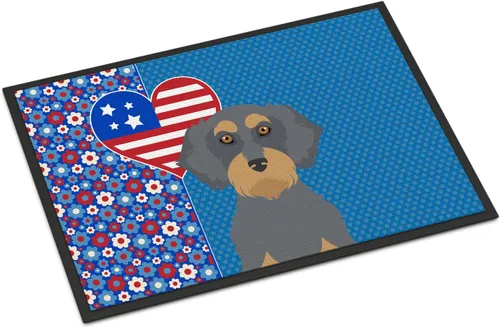 Vista 11 de Caroline's Treasures WDK5119JMAT Airedale Terrier USA - Tapete para interiores o exteriores, 24 x 36 pulgadas, tapete para puerta delantera