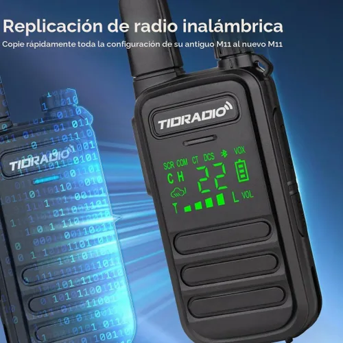 Vista 11 de TIDRADIO TD-M11 Plus Walkie Talkies Long Range,Waterproof/Dustproof,AI Noise Reduction,Web/APP Bluetooth Programming,NOAA,VOX,22CH,for