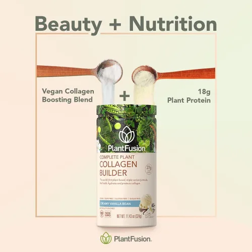 Vista 3 de PlantFusion Polvo de colágeno vegano – Polvo de proteína de colágeno a base de plantas para músculos y articulaciones, cabello, piel y uñas – Keto