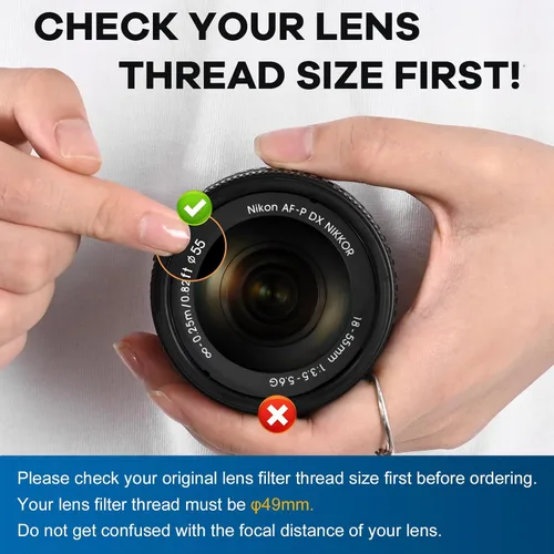 Vista 3 de Lightdow 49MM 0.43x Lente Adicional HD de Alta Definición Gran Angular + Macro para Canon EOS M M2 M3 M5 M6 M10 M50 M100 M200, M6 Mark II, M50 Mark