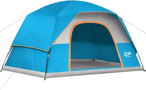 Vista 10 de CAMPROS CP Camping Tent 2/4/6 Person, Waterproof Windproof Double Layer Dome Tent, Easy Setup with Large Mesh Windows & Wide Door for Outdoor