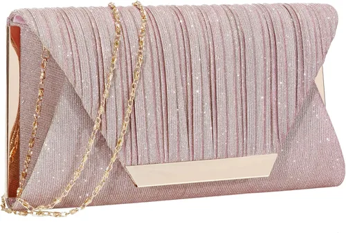 Vista 11 de AO ALI VICTORY Bolsos de mano con purpurina para mujer, bolsos de noche, embragues con solapa, sobre bolsos, bolsos grandes para bodas, fiestas