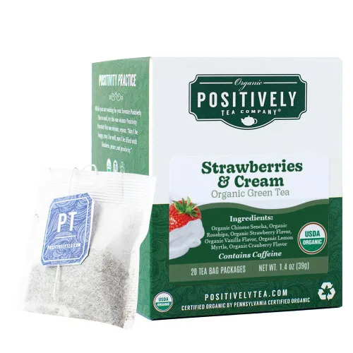 Vista 41 de Bolsas de hojas sueltas para té. Orgánicas por USDA. Positively Tea LLC.