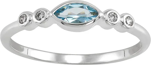 Vista 2 de Silpada Anillo 'Blue Whisper' con topacio y circonita cúbica en plata de ley