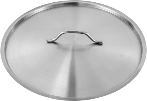 Vista 8 de Olla de acero inoxidable de 11 cuartos de galón con tapa, utensilios de cocina gruesos, olla de sopa de inducción resistente, olla grande