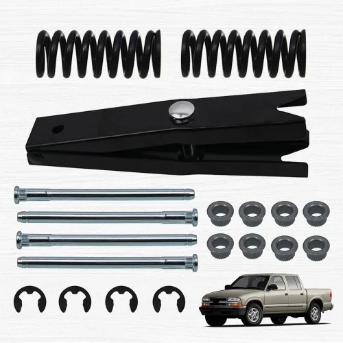 Vista 7 de Kit de reparación de bisagra de puerta RULLINE con herramienta de resorte - Compatible con Chevy GMC Suburban Tahoe - Kit de perno y buje de bisagra