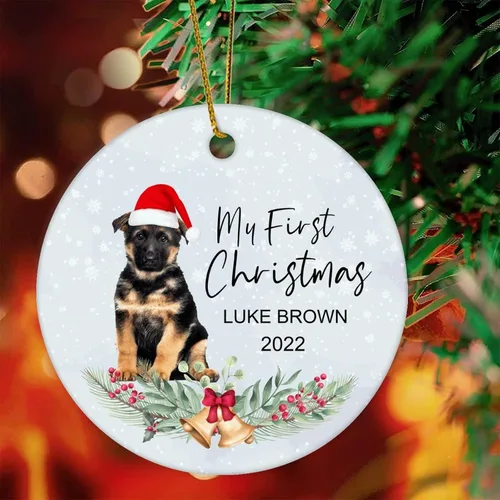 Vista 14 de 1st First Christmas Pet Ornament 2022 Dog Christmas Bauble Custom Ornament Dog Lover Gifts Personalised Dog Name Ornament English Cocker Spaniel Gift