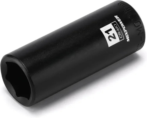Vista 8 de Zócalo de impacto poco profundo de 1/2", CR-MO, 1-1/4", 6 puntos, diseño de esquina de radio, tuerca de eje de grado de impacto para fácil extracción