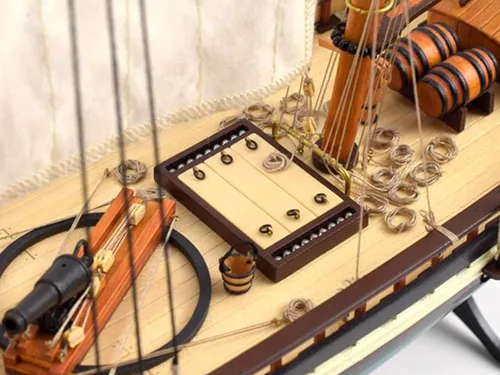 Vista 5 de Artesanía Latina - Kit de modelo de barco de madera - Goleta americana, Virginia - Modelo 22115, escala 1:41 - Modelos para montar - Nivel
