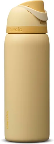Vista 43 de Owala FreeSip - Acero inoxidable - 32 oz - Morado/Azul (pistas de esquí de los años 80)