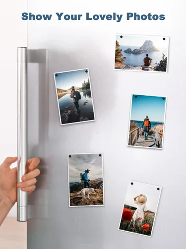 Vista 8 de SMARTAKE 45 piezas de imanes para refrigerador, imanes pequeños redondos de 6x2mm para nevera, imanes de neodimio premium multiusos para oficina