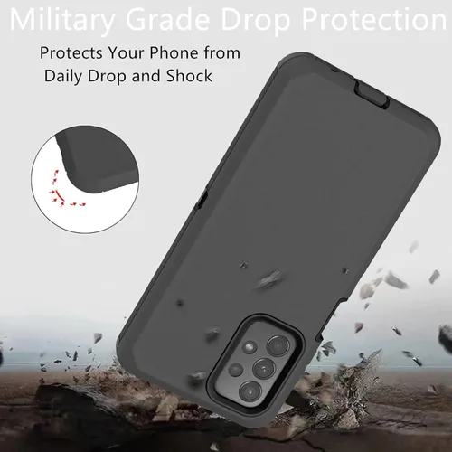 Vista 6 de Funda protectora resistente a prueba de polvo a prueba de golpes, 3 en 1 sin protector de pantalla (no para versión UW) - Negro