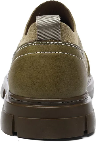 Vista 4 de Zapatos Oxford para hombre, zapatos de vestir ligeros para hombre, zapatos casuales de negocios, zapatos de moda de punto, zapatos de malla