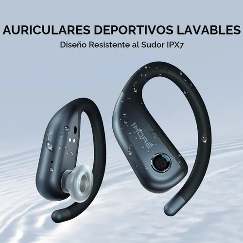 Vista 6 de 1MORE S50 Fit - Auriculares abiertos, auriculares Bluetooth inalámbricos Bluetooth 5.3 con 4 micrófonos, auriculares ligeros con ganchos
