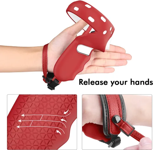 Vista 6 de AIXOTO Accessories for Oculus Quest 2 All-in-one Set for Quest 2 Controller Grips Cover Quest 2 Silicone Face Cover Lens Protective Cover VR Shell