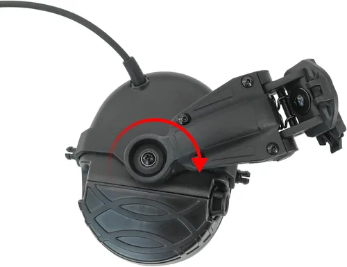 Vista 3 de Auriculares electrónicos de protección de oído con cancelación de ruido para cascos de carril ARC, caza