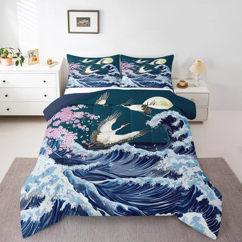 Vista 117 de Erosebridal Juego de edredón de hojas de cannabis, juego de ropa de cama de marihuana con estampado colorido de plantas, decoración bohemia de 2
