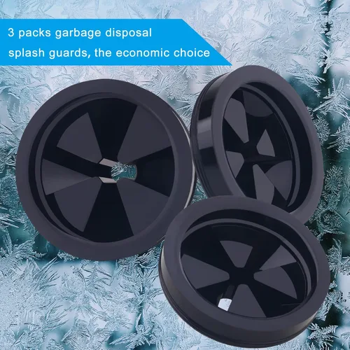 Vista 6 de 3 unidades de protectores contra salpicaduras para eliminación de basura, accesorios de eliminación de desechos de alimentos de 3 1/8 pulgadas