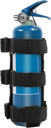 Vista 3 de Jimen Soporte para extintor de incendios Bronco, paquete de 2 correas de montaje para extintor de incendios de barra antivuelco compatibles con Ford