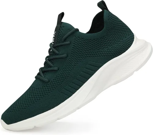 Vista 2 de VAMJAM Zapatos deportivos de correr para hombre, ligeros, transpirables, con cordones, de malla, para caminar, entrenamiento, casuales, deportivos