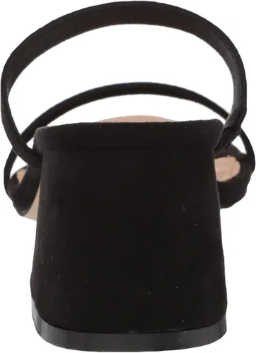 Vista 3 de ComeShun Sandalias de tacón bajo para mujer, con puntera abierta, puntera abierta, tacón de punta cuadrada