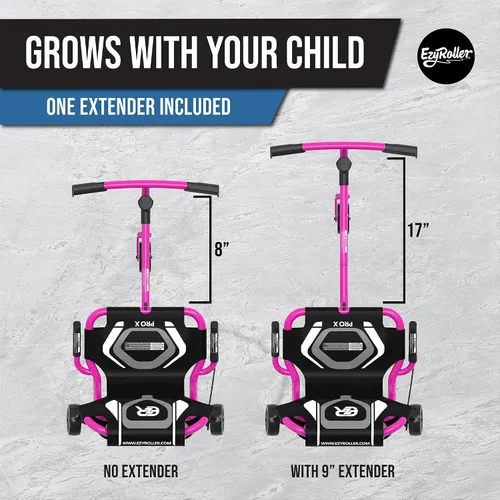 Vista 3 de EzyRoller New Pro-X Ride On - Juguete para niños y adultos - Rosa