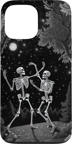 Vista 22 de iPhone 12 mini Estética Ocultista Grunge Gótico Esqueleto Bailando Halloween Case