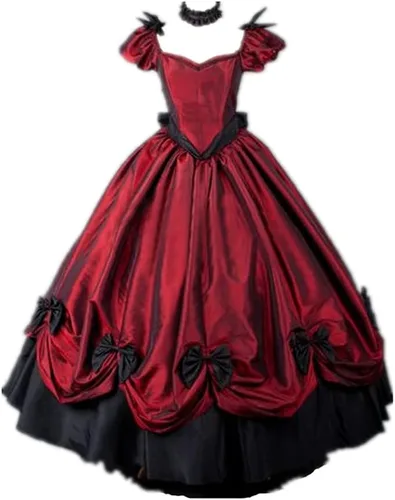 Vista 11 de HS-LK Disfraz de la Bella del Sur para mujer, vestido de baile rococó, vestido gótico victoriano