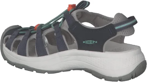 Vista 3 de KEEN Astoria West - Sandalias deportivas con puntera cerrada para mujer, Negro Gris