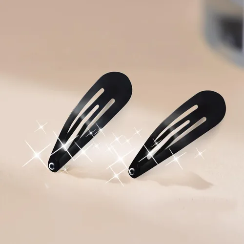 Vista 6 de HAALII Pinzas para el cabello a presión, paquete de 40 pasadores de 2 pulgadas, pinzas de metal para el cabello, diapositivas, para mujeres y niñas