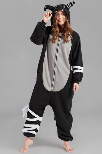 Vista 8 de DELEY Unisex Bandage Cat Costume Adult Onesie, One Piece Pajamas, Halloween Cosplay Costumes Homewear Jumpsuit