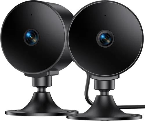 Vista 10 de Cámara de seguridad interior Elelink 2K 3MP, detección de movimiento y sonido, alertas en tiempo real, audio bidireccional, funciona con Alexa