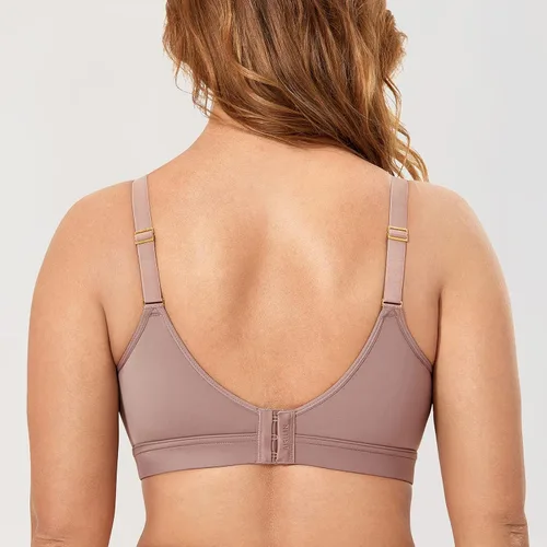 Vista 5 de AISILIN Brasier sin aros para mujer, talla grande, soporte cómodo, cobertura completa, sin forro, sin varillas, suave